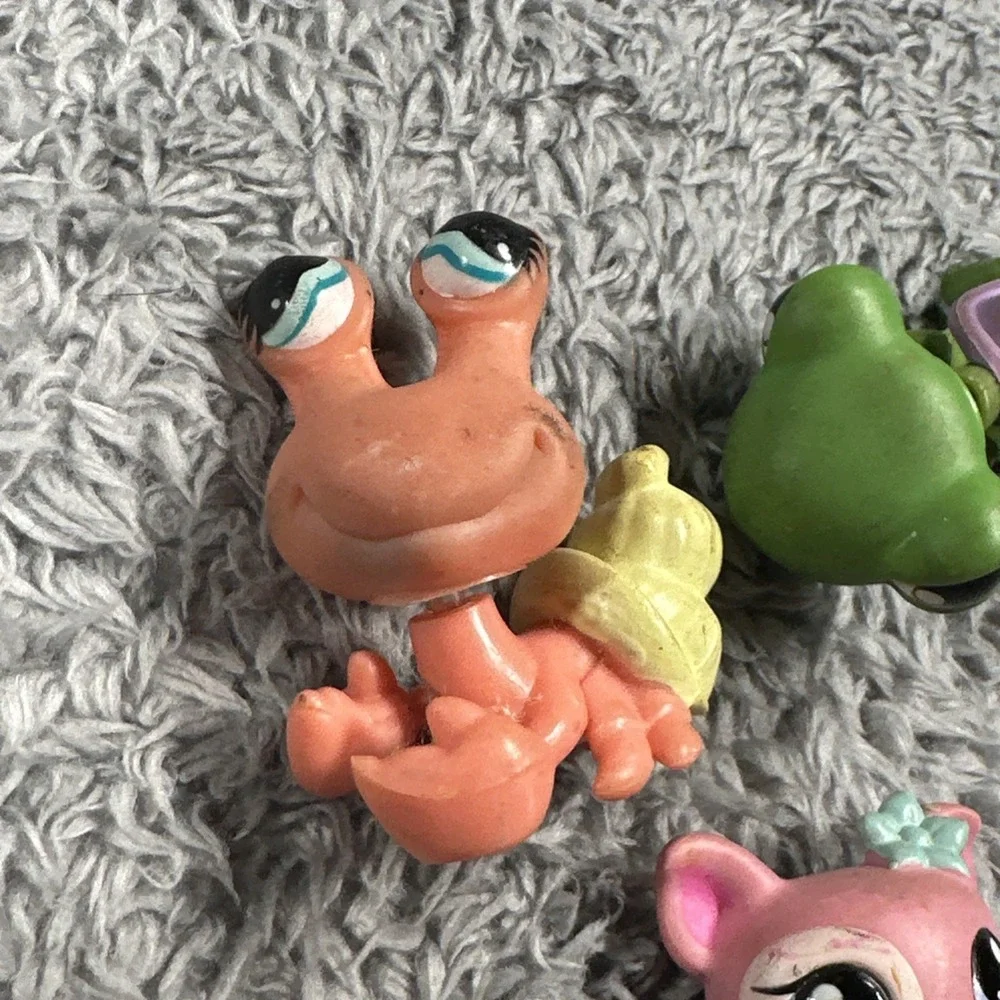 Lot Of 3 HERMIT CRAB #928 Turtle Pig Authentic Littlest Pet Shop Hasbro LPS
